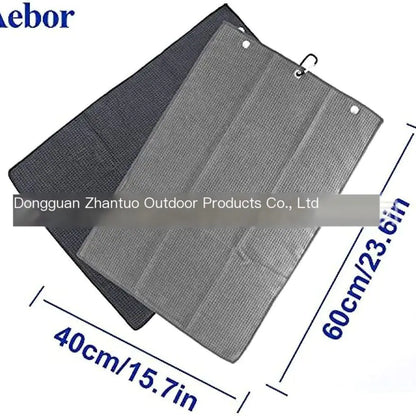 Cross-Border Outdoor Golf Towel with Brush and Hook