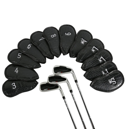 Custom PU Leather Golf Iron Head Covers with Patterns